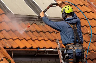 Démoussage et hydrofuge de toiture à Linay